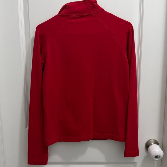 Peru Peruvian Red White Sweater Zip Zipper Size M - Picture 6 of 6